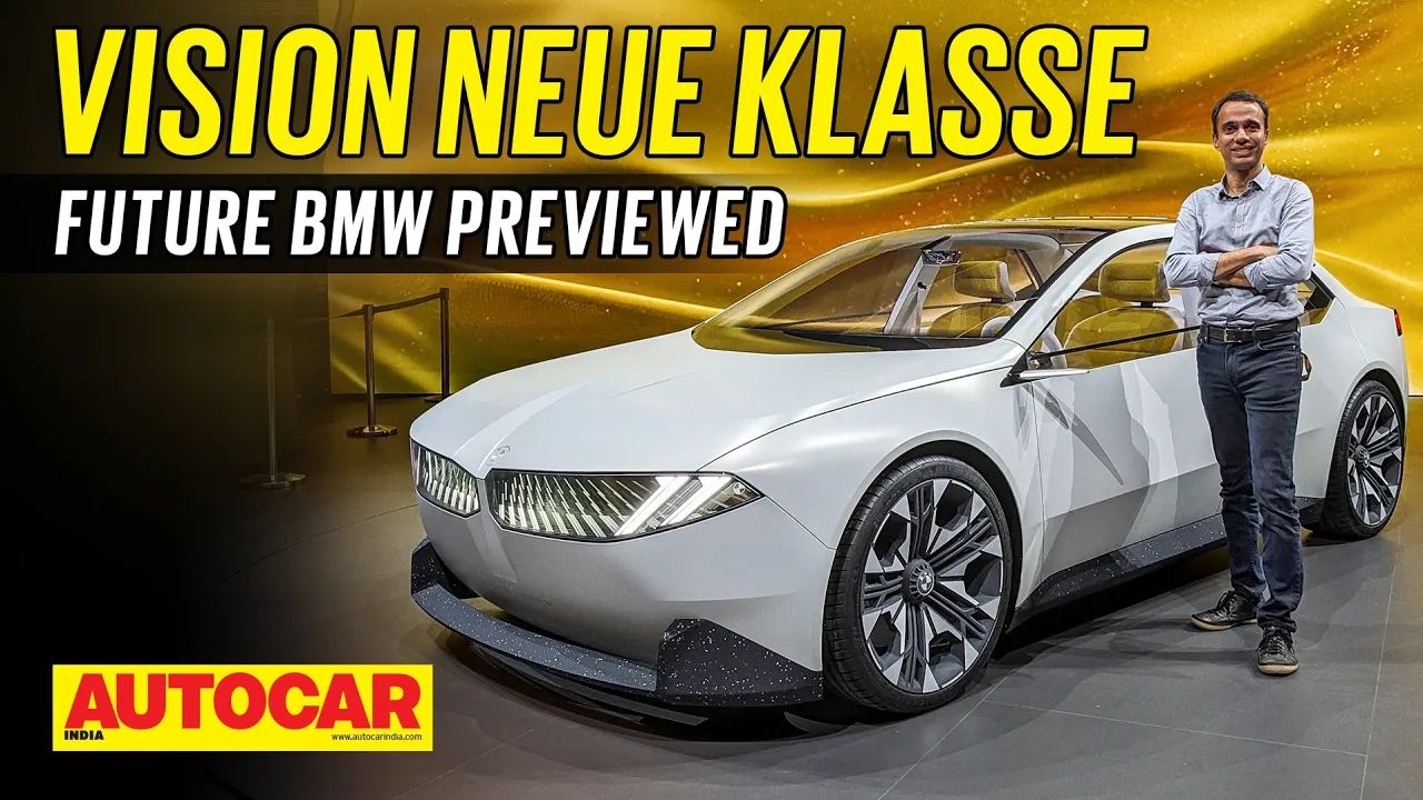 BMW Vision Neue Klasse - New EV debuts BMW's new look | First Look | Autocar India