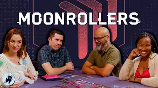 Moonrakers + dice + friends = | We play Moonrollers! | Push-your-luck in space | Board game play