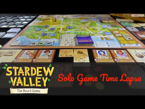 Stardew Valley Board Game solo (multi-hand) Gameplay in less than 1 Minute (Time Lapse)