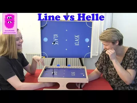 Klask Playthrough: Line vs Helle (In English, board game)