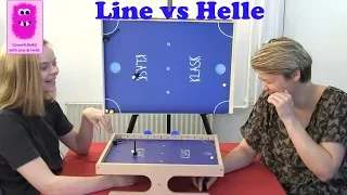 Klask Playthrough: Line vs Helle (In English, board game)