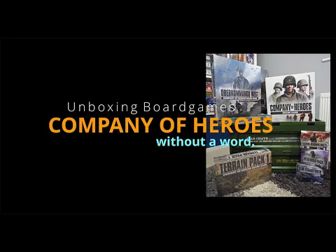 Unboxing board-games without a word: Company of Heroes by Bad Crow Games.