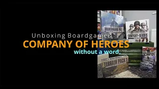 Unboxing board-games without a word: Company of Heroes by Bad Crow Games.