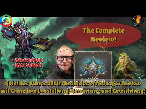 Spiel des Jahres 2023: Chronicles of Drunagor Review & Gameflowvorstellung, Bewertung & Gewichtung!