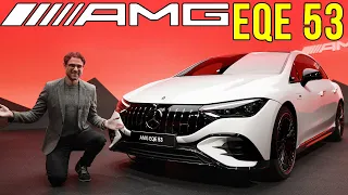 Mercedes EQE 53 AMG Premiere! The E-Class or CLS EV as performance AMG!