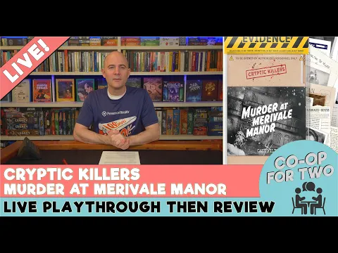 Cryptic Killers: Murder at Merivale Manor - Live playthrough then review