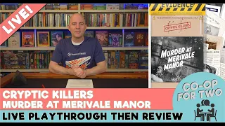 Cryptic Killers: Murder at Merivale Manor - Live playthrough then review