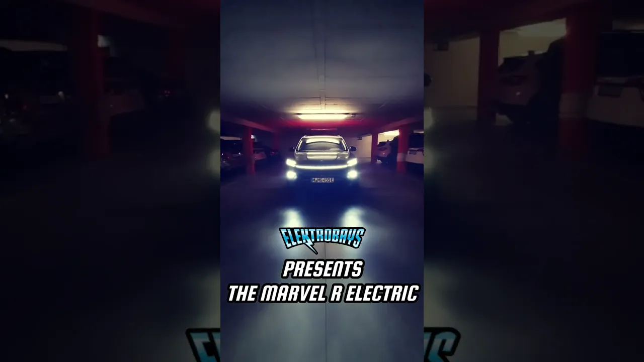 Electric car MG MARVEL R AT NIGHT #youtubeshorts #shortvideo #emobility