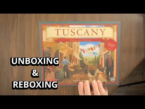 Tuscany Essential Edition (Viticulture Expansion) Game Unboxing & Reboxing - What's Inside the box?