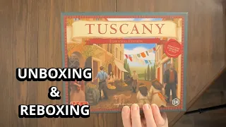 Tuscany Essential Edition (Viticulture Expansion) Game Unboxing & Reboxing - What's Inside the box?