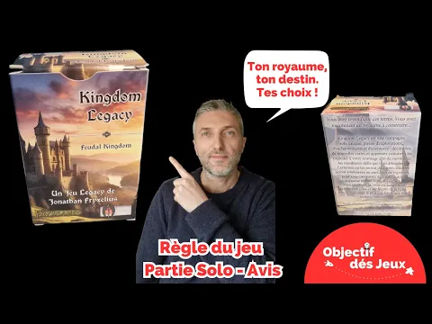 Kingdom LEGACY Comment jouer une partie solo avec vidéo règle du jeu de société. Intrafin