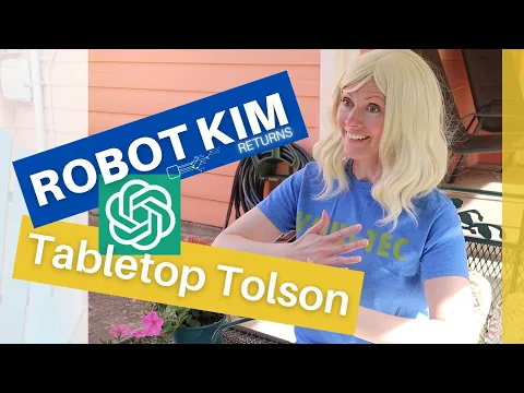 ROBOT KIM Gets Some Help from Chat GPT (An Original Tabletop Tolson Commercial)