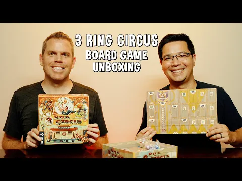 Unboxing 3 Ring Circus - Circus Themed Board Game