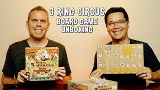 Unboxing 3 Ring Circus - Circus Themed Board Game