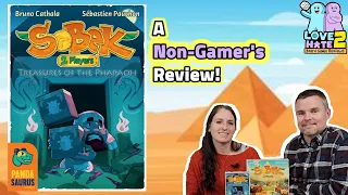 Sobek: 2 Players - Treasures of The Pharaoh Expansion - A Non-Gamer's Review! | #boardgamereview