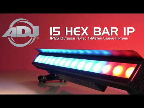 Product video thumbnail for ADJ American DJ 15 HEX BAR IP RGBWA Plus UV LED IP65 Linear Fixture