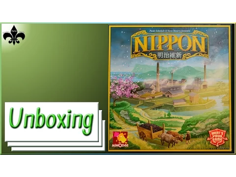 Nippon + Kurzuebersicht Brettspiel Unboxing German / Deutsch