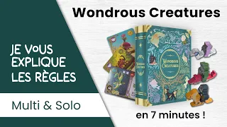 Je vous explique les règles du jeu WONDROUS CREATURES en moins de 7 minutes!