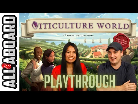 VITICULTURE WORLD EXPANSION | Board Game | 2-Player Runthrough | How to Play and Full Playthrough