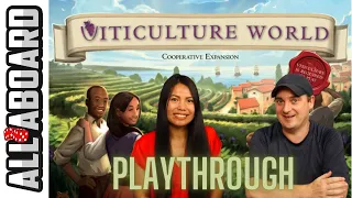 VITICULTURE WORLD EXPANSION | Board Game | 2-Player Runthrough | How to Play and Full Playthrough