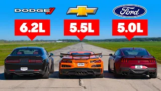 Who makes the BEST V8? DRAG RACE