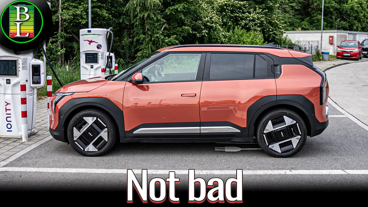 KIA EV3 (81kWh) - 110 km/h (68mph) range test in the rain