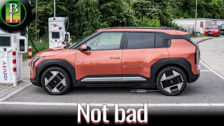 KIA EV3 (81kWh) - 110 km/h (68mph) range test in the rain