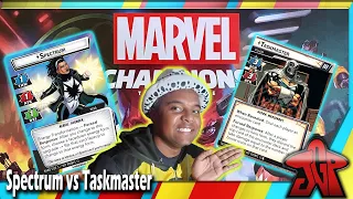Spectrum vs Taskmaster: Marvel Champions - The Rise of Red Skull Solo Playthrough