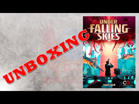 Under Falling Skies Unboxing. A Czech Games Edition boardgame of alien invasion