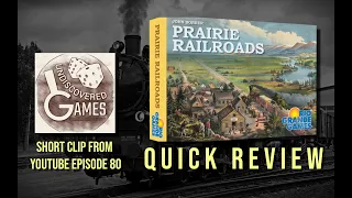 Quick Video Review of Prairie Railroads (Clip from Episode 80)