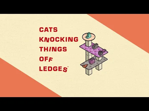 Cats Knocking Things Off Ledges | Animation