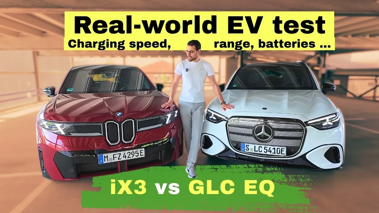 Real-world range & Charging speed review 🔋! BMW iX3 vs Mercedes GLC EQ