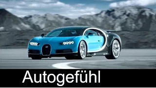 Bugatti Chiron First Trailer with Sound + World Premiere at Geneva Motor Show 2016 - Autogefühl