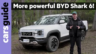 BYD Shark 6 Performance 2026 review Australia: Hybrid 4WD pick-up overpowers GWM Cannon Alpha PHEV
