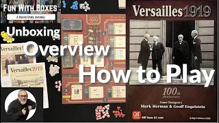 Versailles 1919 Board Game | Unboxing, Overview & How to Play | GMT Games | Eurogame | 1-4 Players