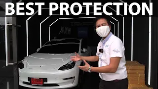 MacGyver getting full LLumar PPF and window tint from Lamina Films