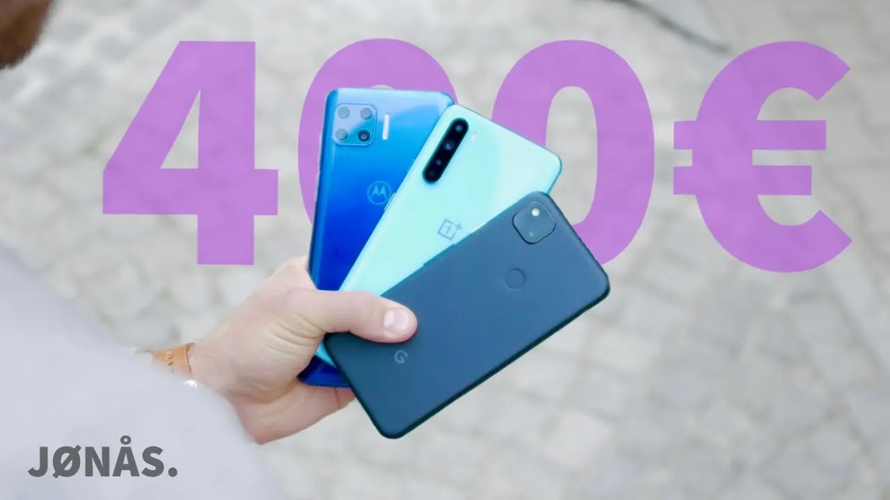 Das beste Android Smartphone unter 400€ - Pixel 4a VS OnePlus Nord VS Moto g 5G Plus