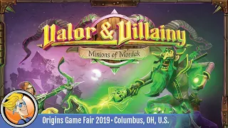 Valor & Villainy Minions of Mordak - game overview at Origins Game Fair 2019