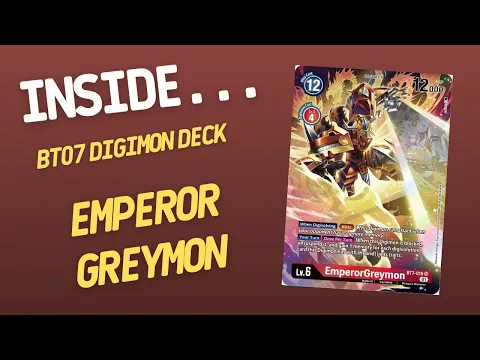 Inside… EmperorGreymon Deck - BT07 DIGIMON CARD GAME (4K60fps)