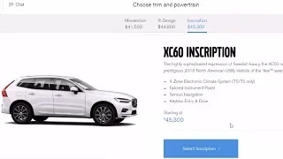 Lets configure a Volvo XC60 Inscription!