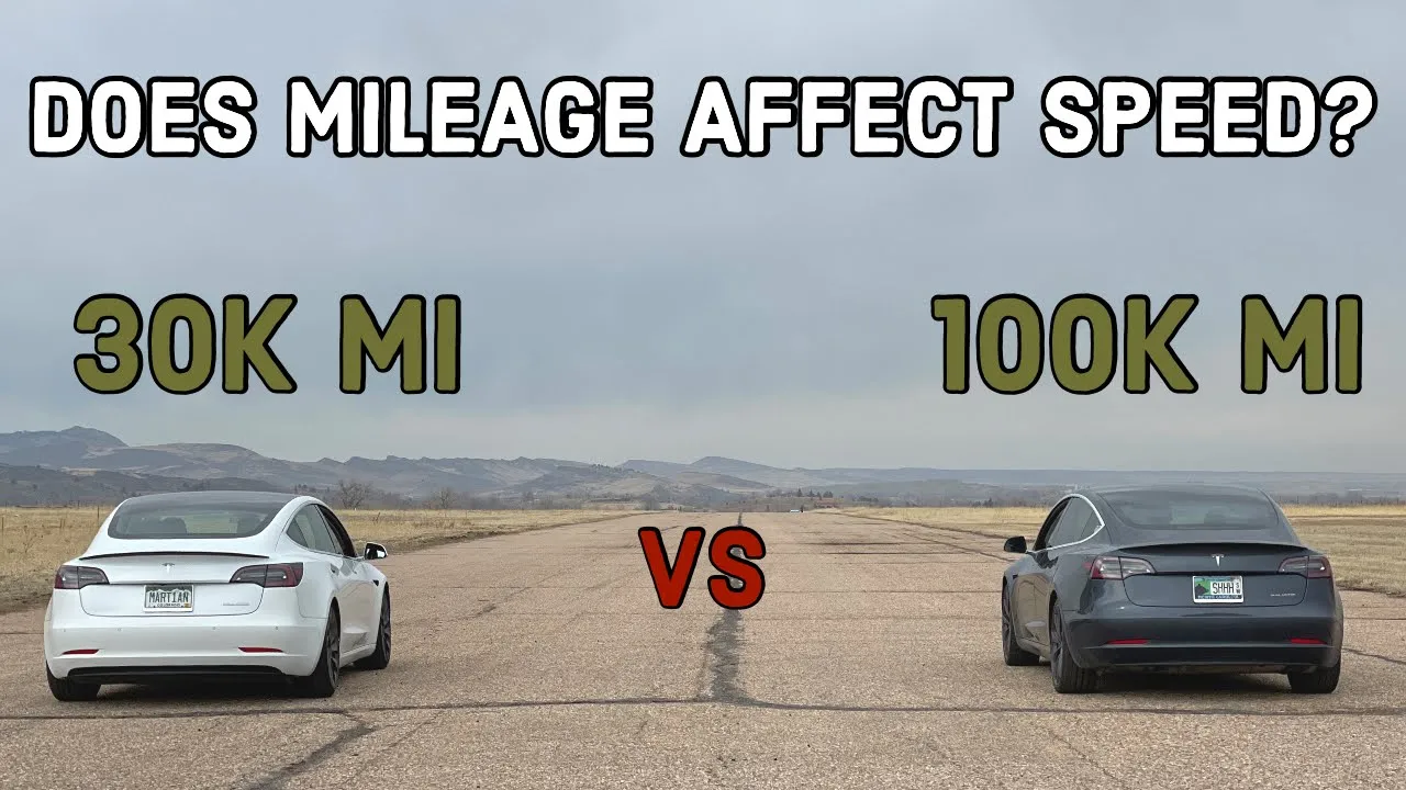 Does Mileage Impact EV Acceleration? Tesla Model 3 Performance 30k vs 100k mi Test.