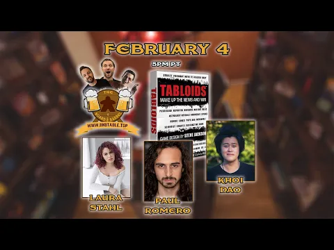 Tabloids with Laura Stahl and Khoi Dao - The Board & Barrel - !help !bingo !rules