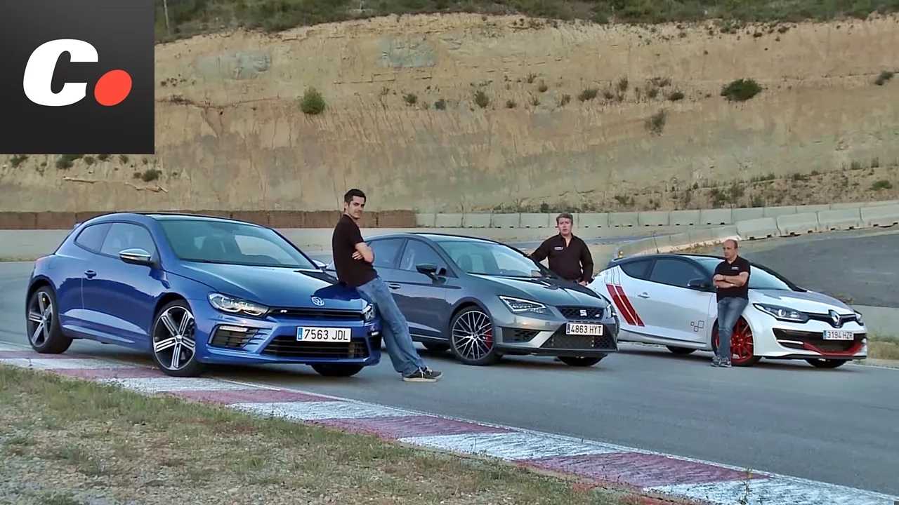 Renault Mégane Trophy-R, Seat León Cupra, Volkswagen Scirocco R | Prueba compactos | coches.net