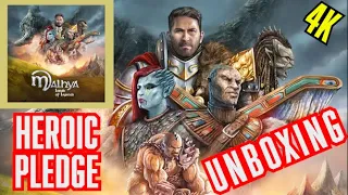 [4K] Malhya: Lands of Legends - Unboxing [KICKSTARTER]