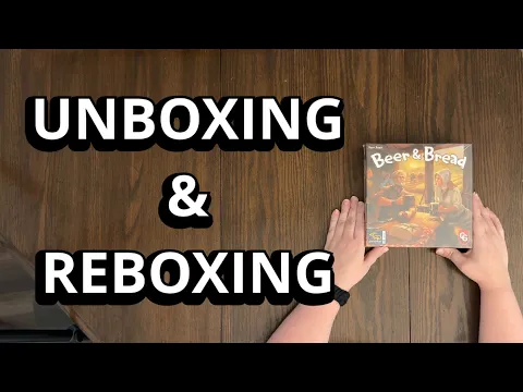 Beer & Bread - 2 Player Board Game Unboxing & Reboxing - What's in the Box?