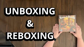Beer & Bread - 2 Player Board Game Unboxing & Reboxing - What's in the Box?