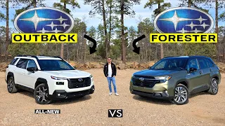 BEST SUBARU SUV?? -- NEW 2026 Subaru Outback vs. Subaru Forester: Comparison