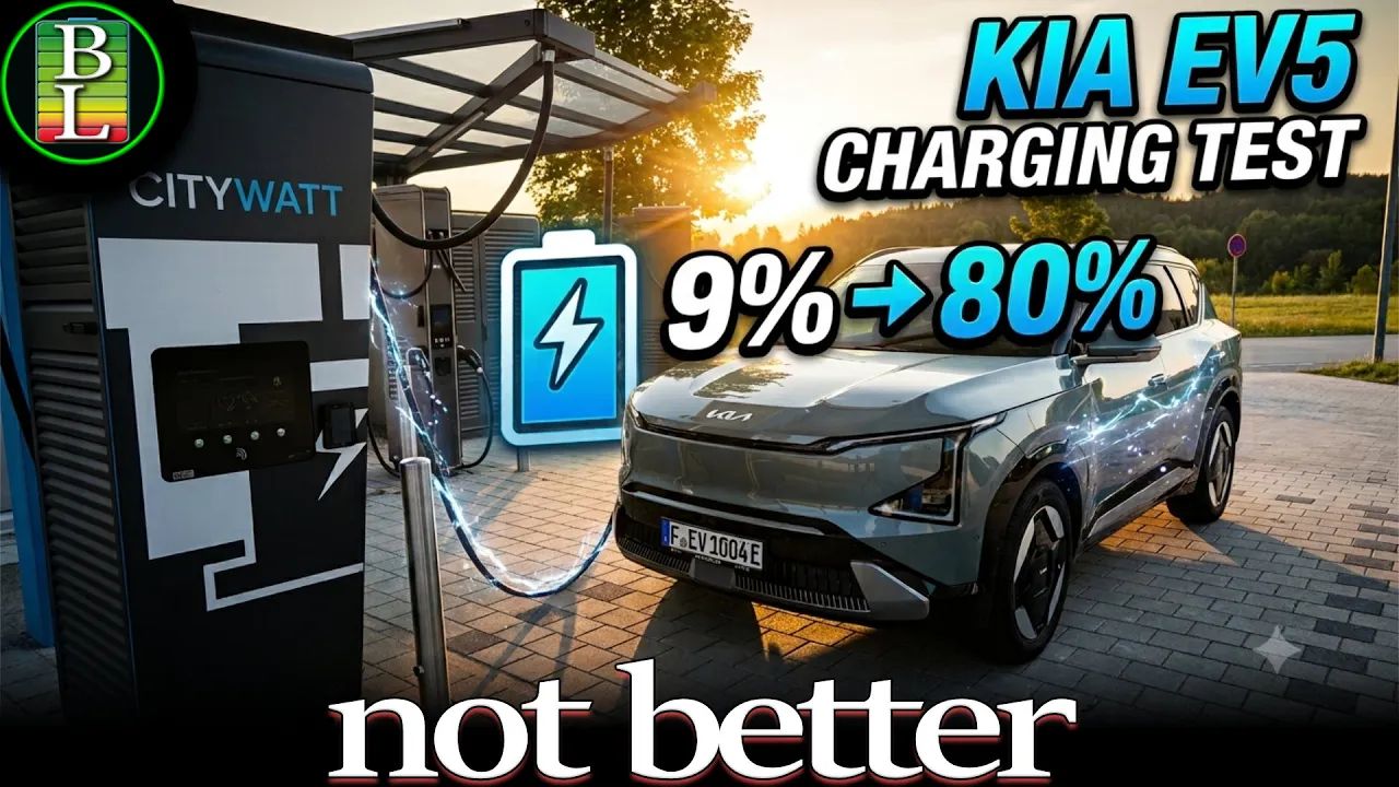KIA EV5 (81kWh) charging test, really better than the EV3?