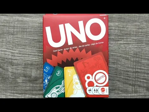 UNO Mattel 80th Anniversary Ruby Red Edition Card Game