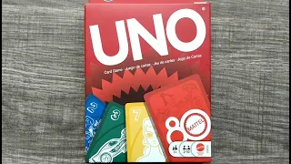 UNO Mattel 80th Anniversary Ruby Red Edition Card Game
